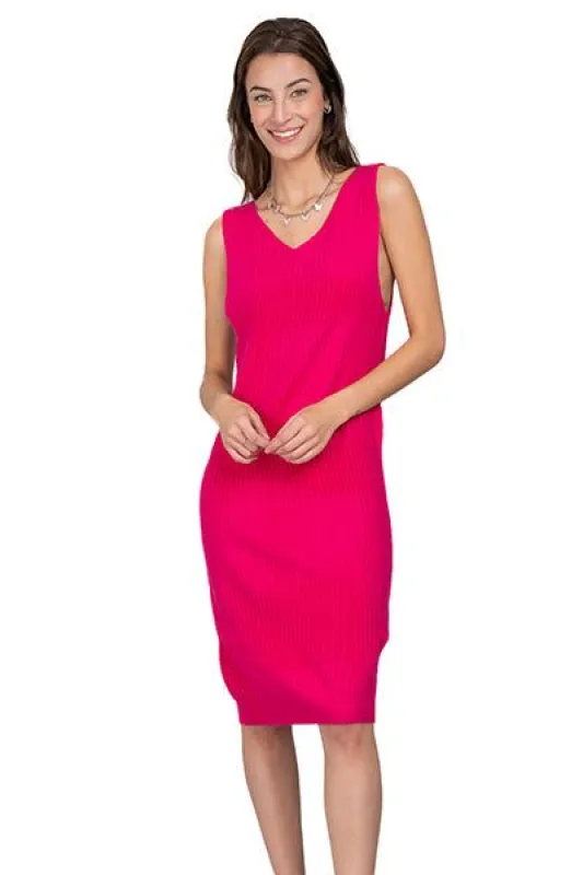 Vestido mini acanalado escote v sold by Shasa