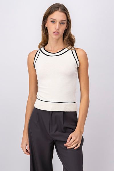 Top tejido punto líneas contraste sold by Shasa product image thumbnail 2