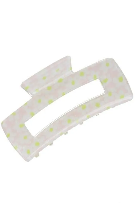 Pinza rectángular flores sold by Shasa