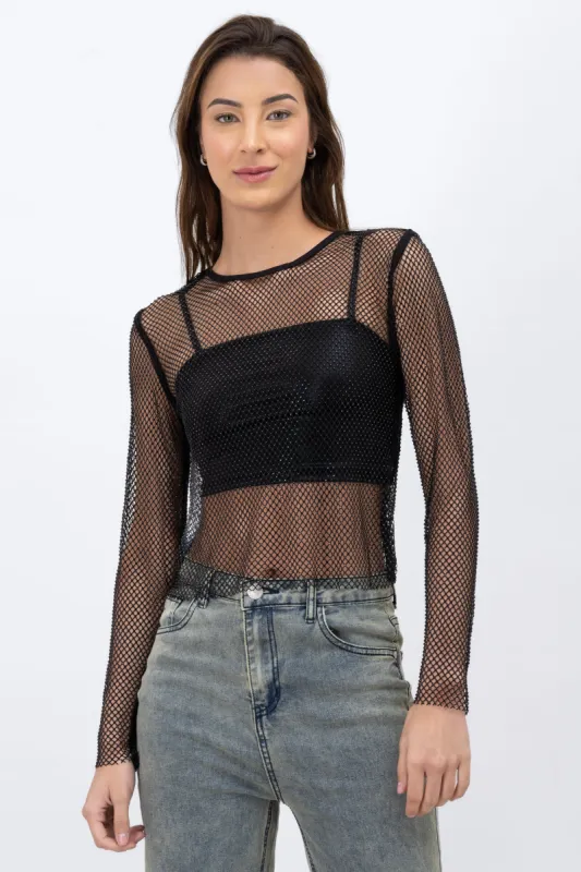 Top Manga Larga Red Brillos sold by Shasa