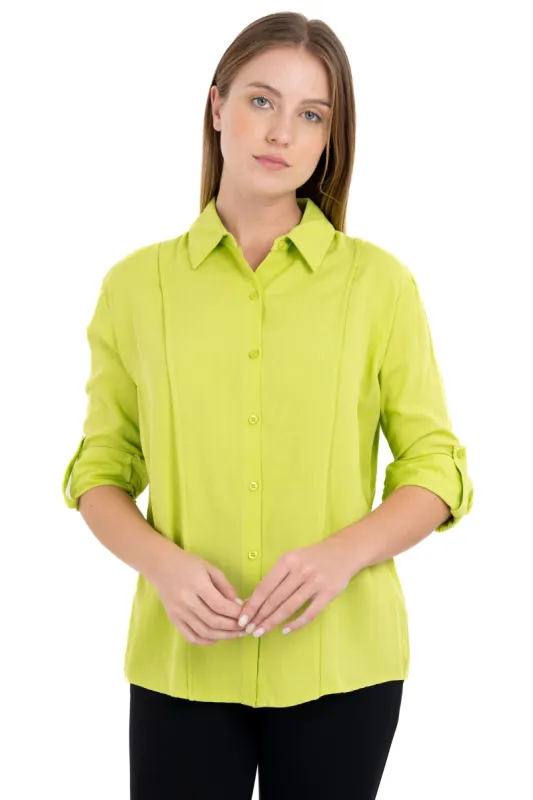 Camisa monocolor costuras sold by Shasa