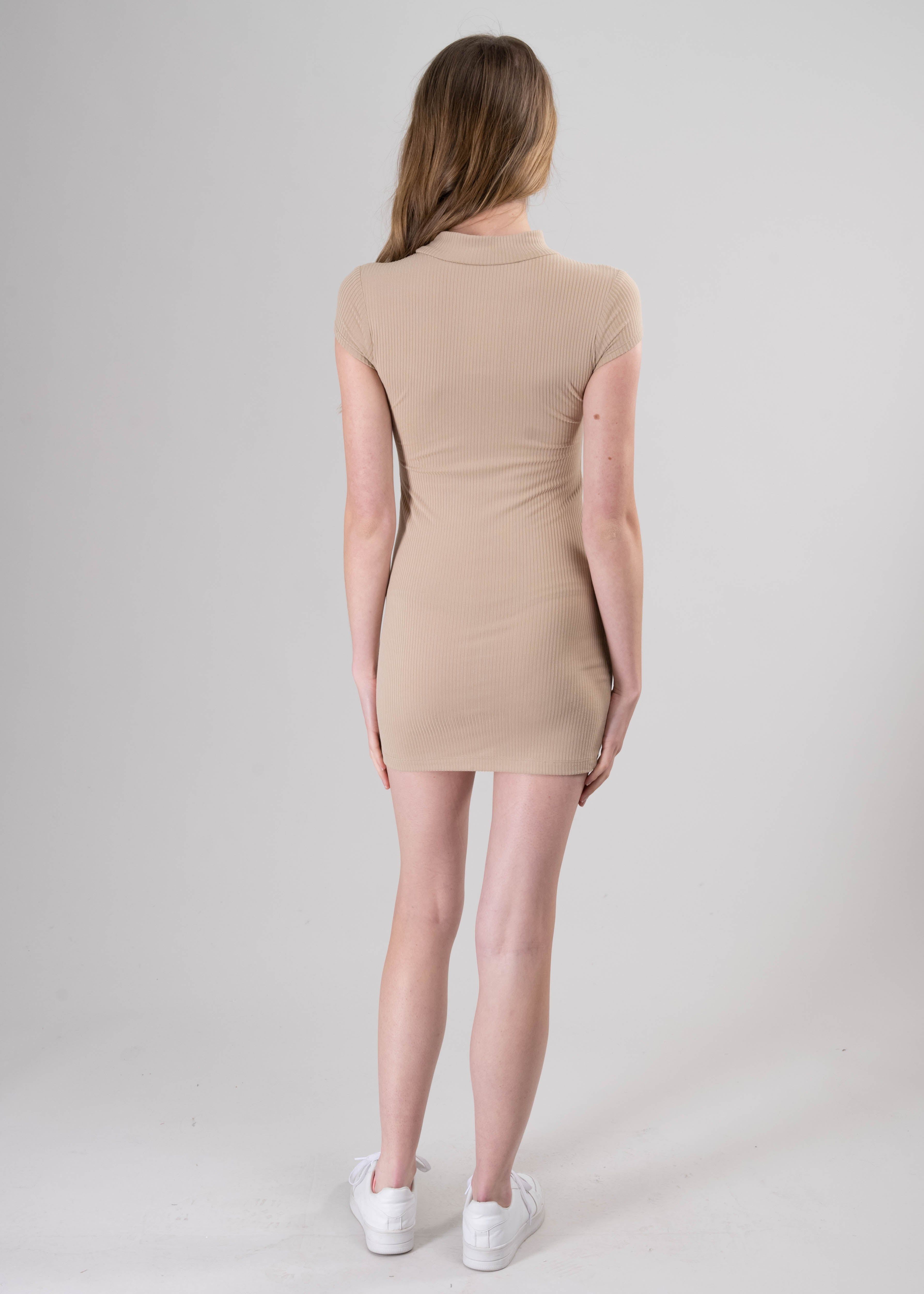 Vestido mini acanalado cuello alto sold by Shasa product image thumbnail 4