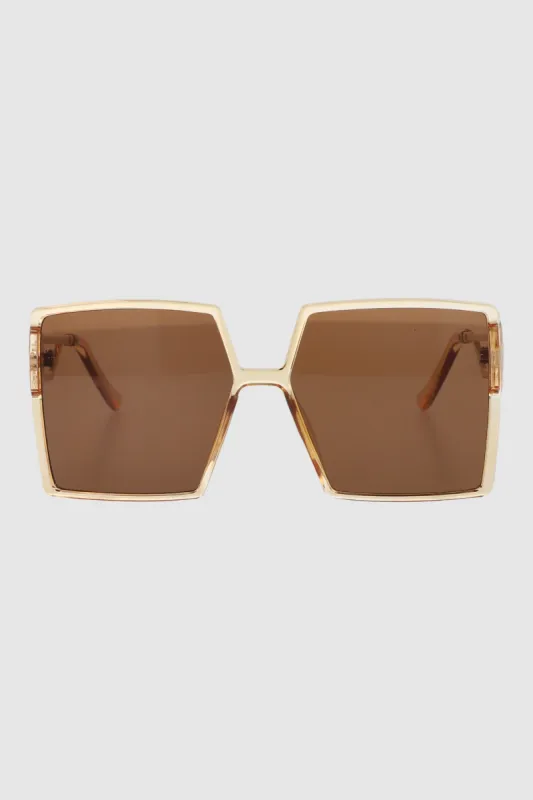 Lentes oversize cuadrados detalle metal sold by Shasa