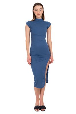 Vestido maxi bodycon abertura pierna sold by Shasa