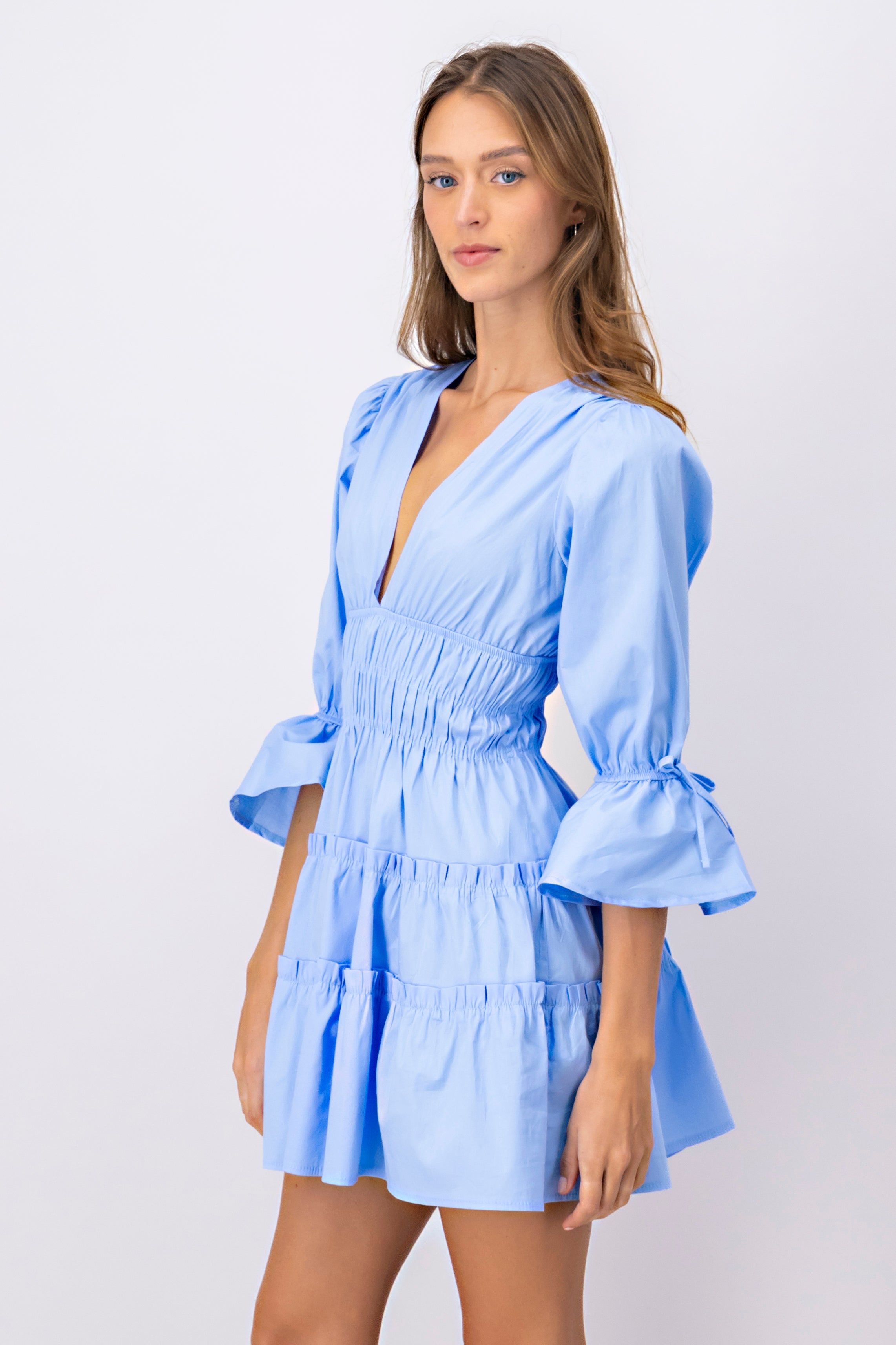 Vestido Mini Manga Olanes sold by Shasa product image thumbnail 3