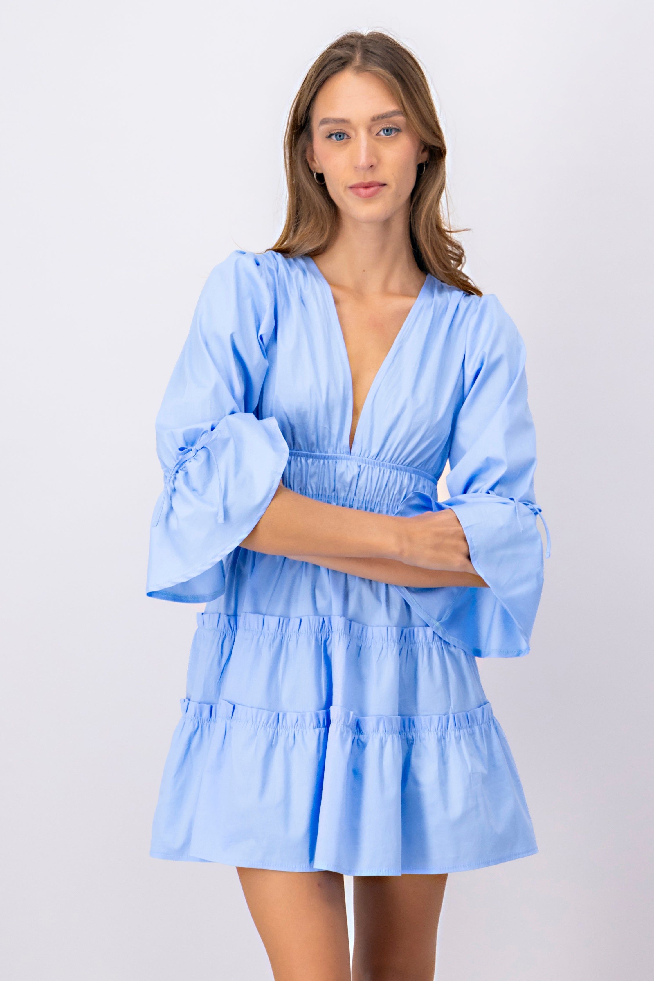 Vestido Mini Manga Olanes sold by Shasa product image thumbnail 2