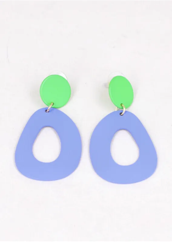 Aretes Ovalo Color sold by Shasa