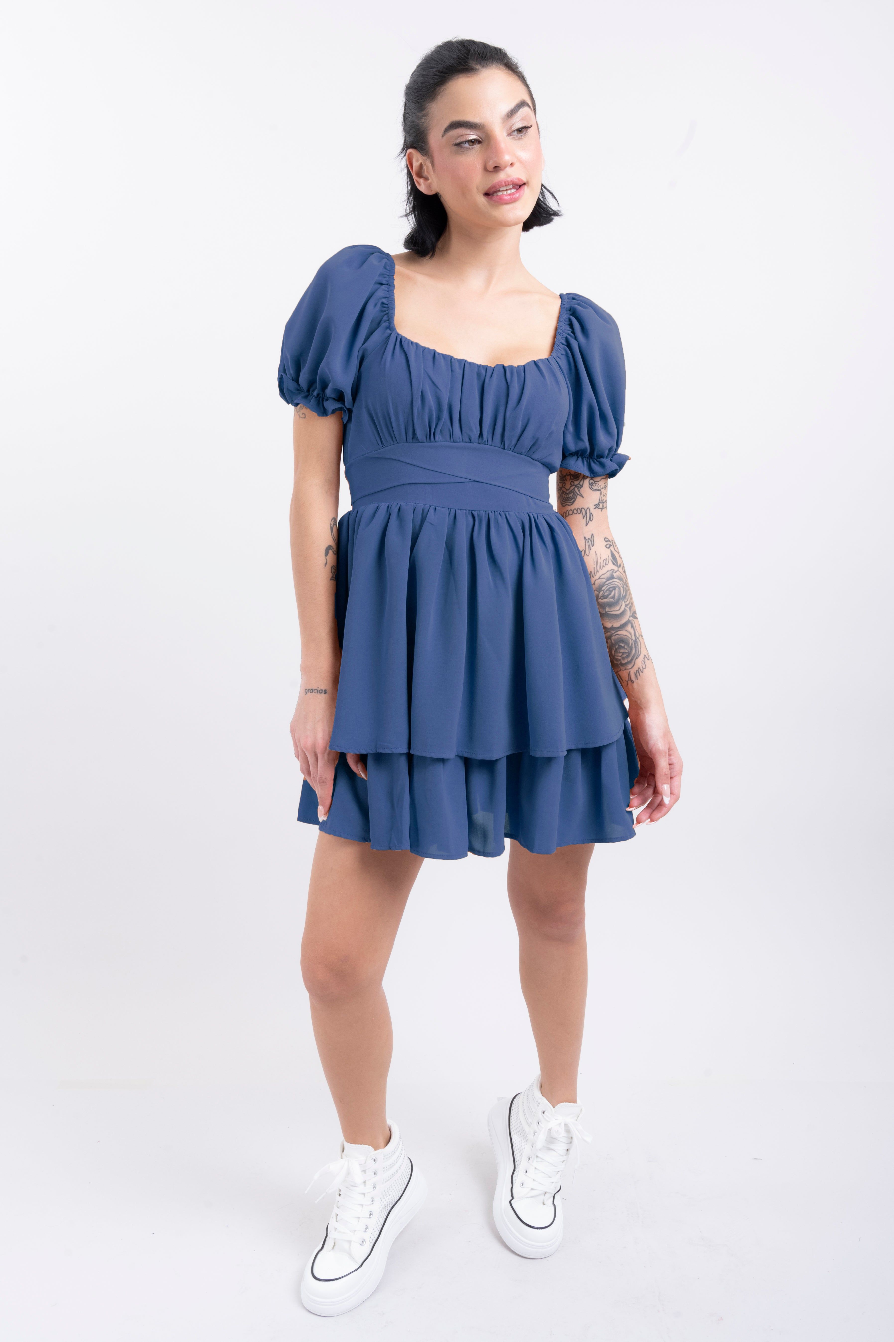 Vestido Mini Capas Moño sold by Shasa product image thumbnail 2