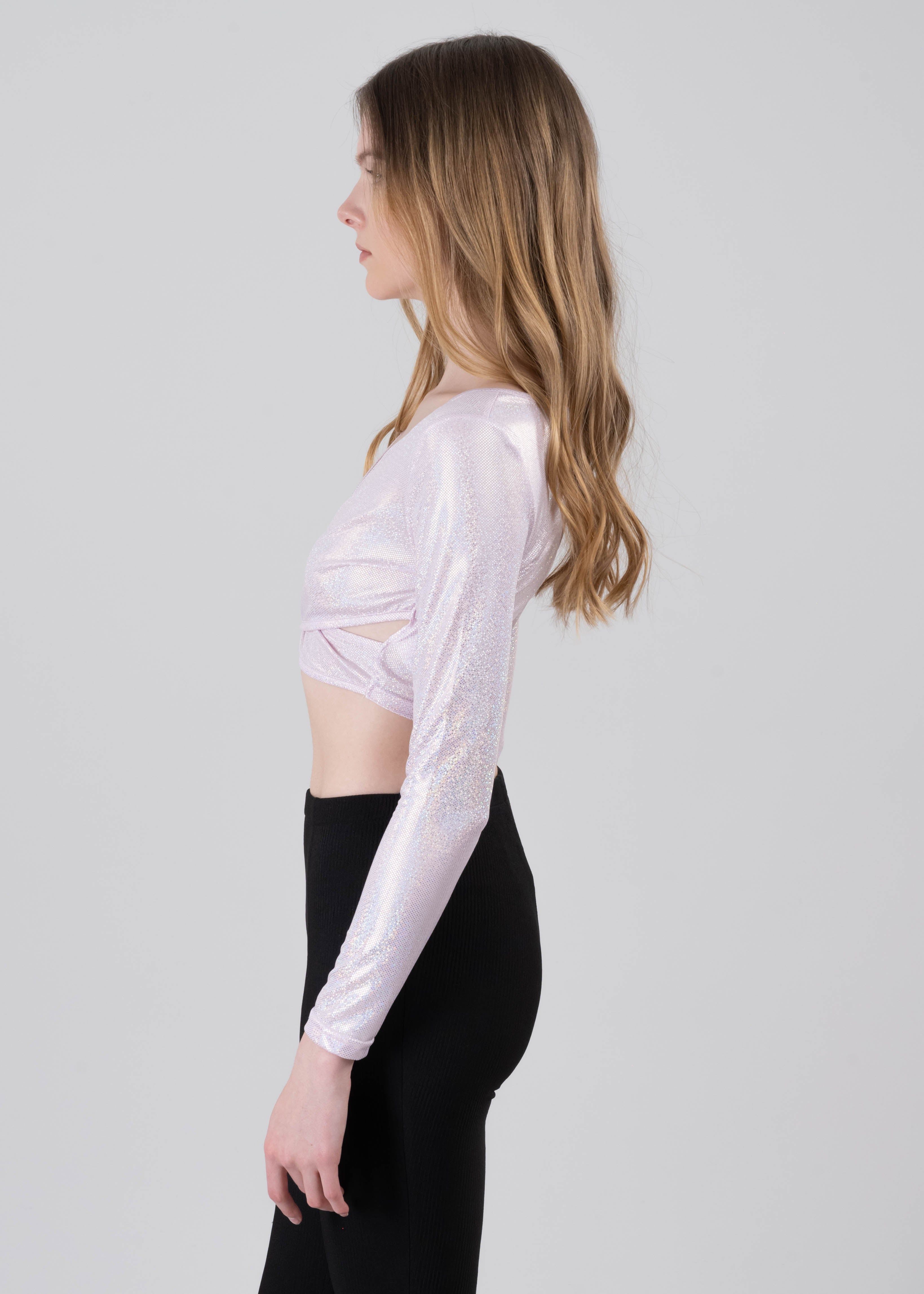 Top Manga Larga Cruzado Metálico sold by Shasa product image thumbnail 3