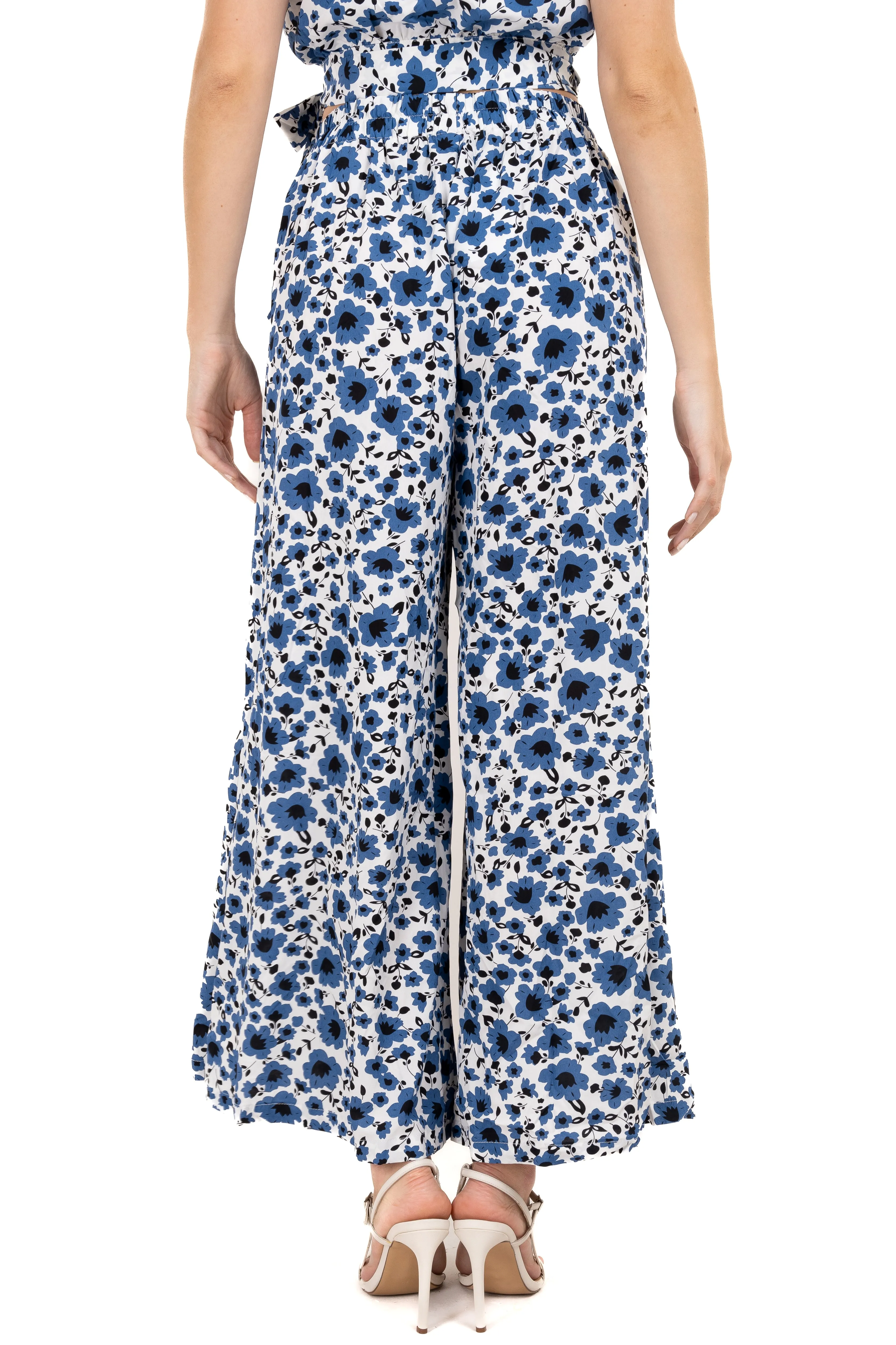 Pantalón amplio estampado flores sold by Shasa product image thumbnail 4