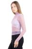 Blusa mesh plisada brillos sold by Shasa