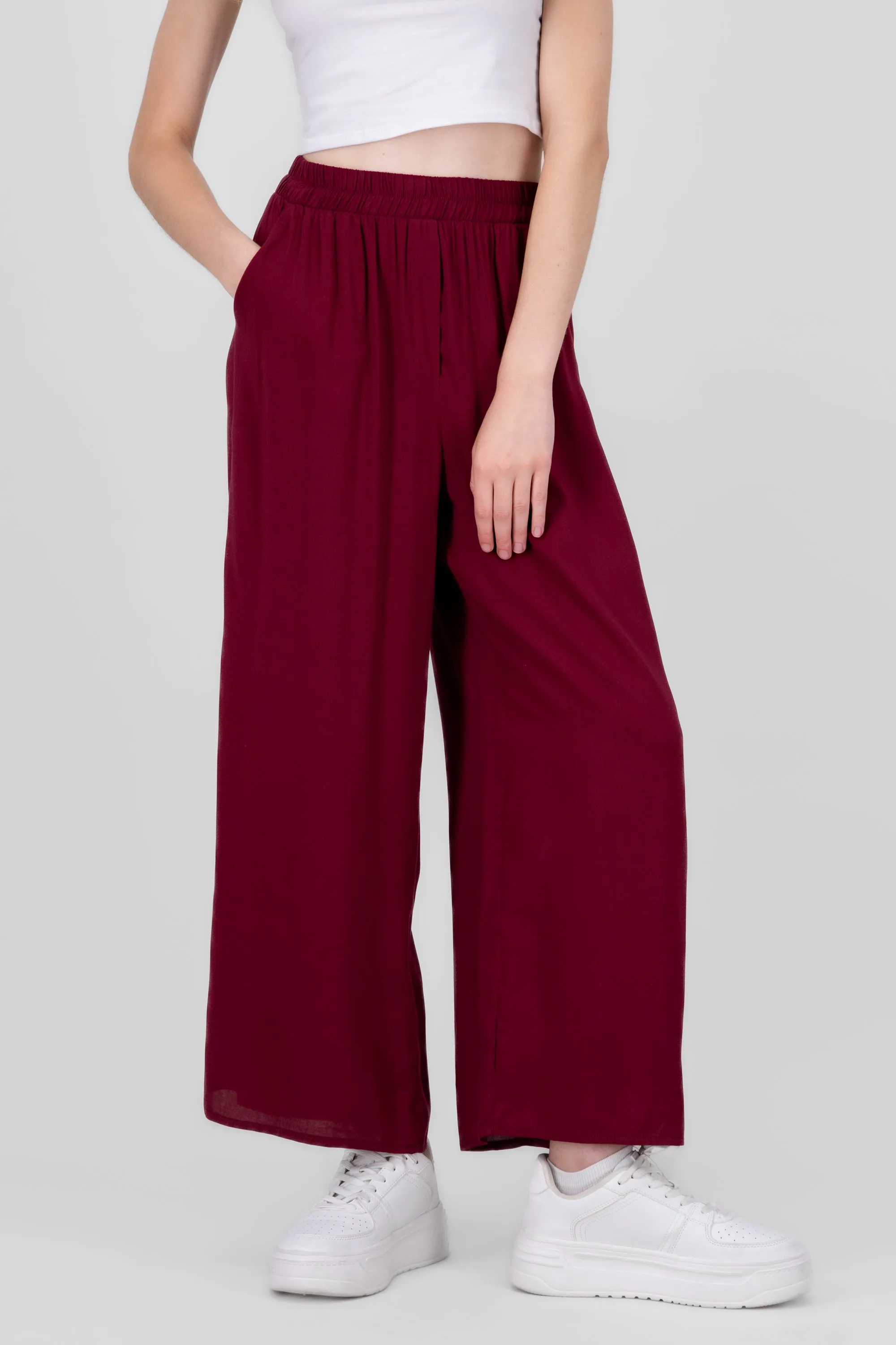 Pantalón Wide Leg Cintura Alta Fruncida sold by Shasa product image thumbnail 2