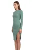 Vestido Midi Acanalado Abertura sold by Shasa