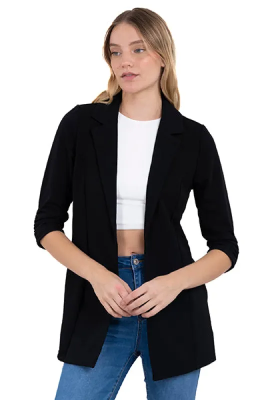 Saco liso mangas fruncido sold by Shasa