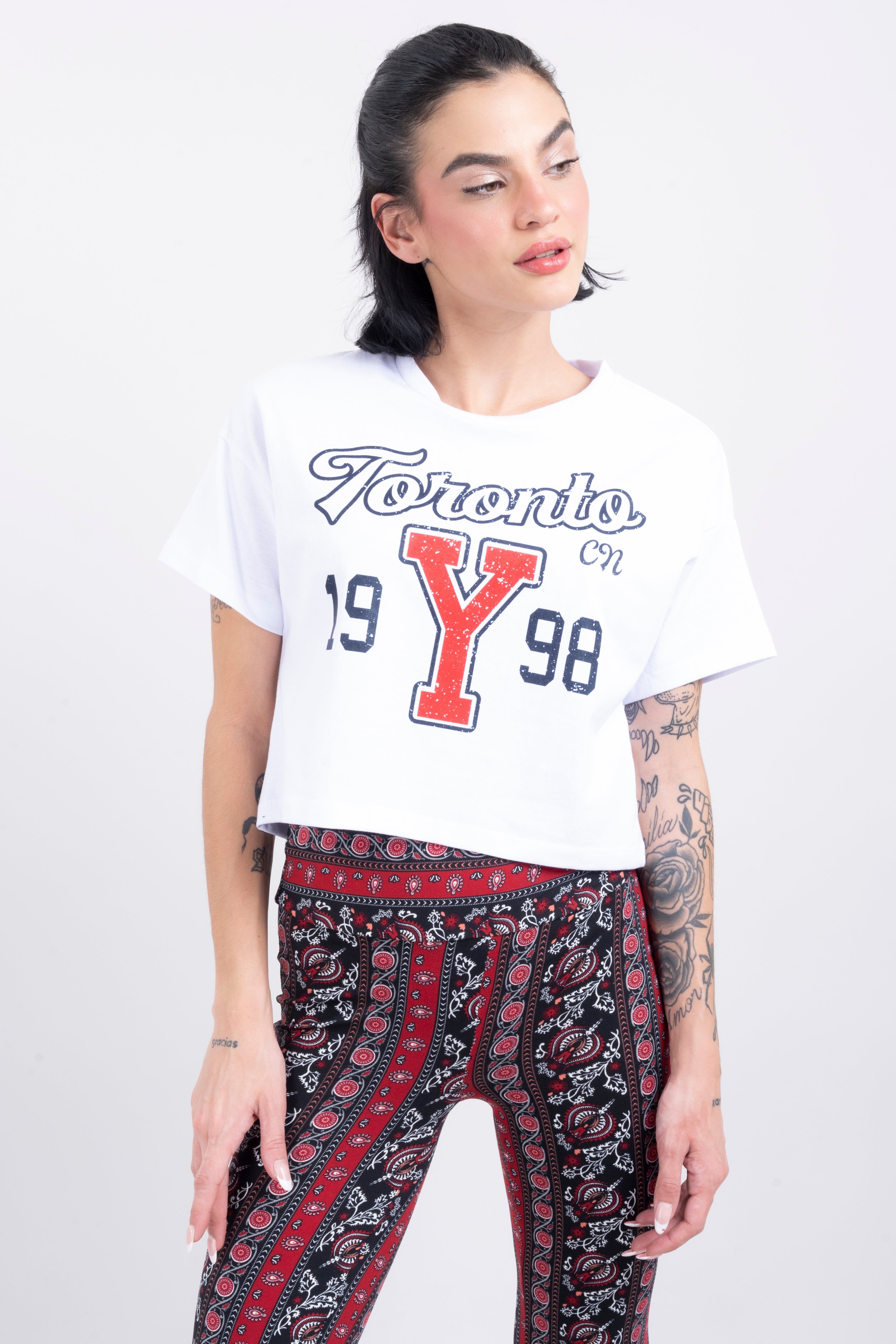 Playera crop Toronto sold by Shasa product image thumbnail 2