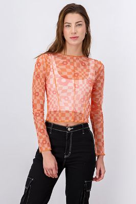 Top mesh manga larga sold by Shasa
