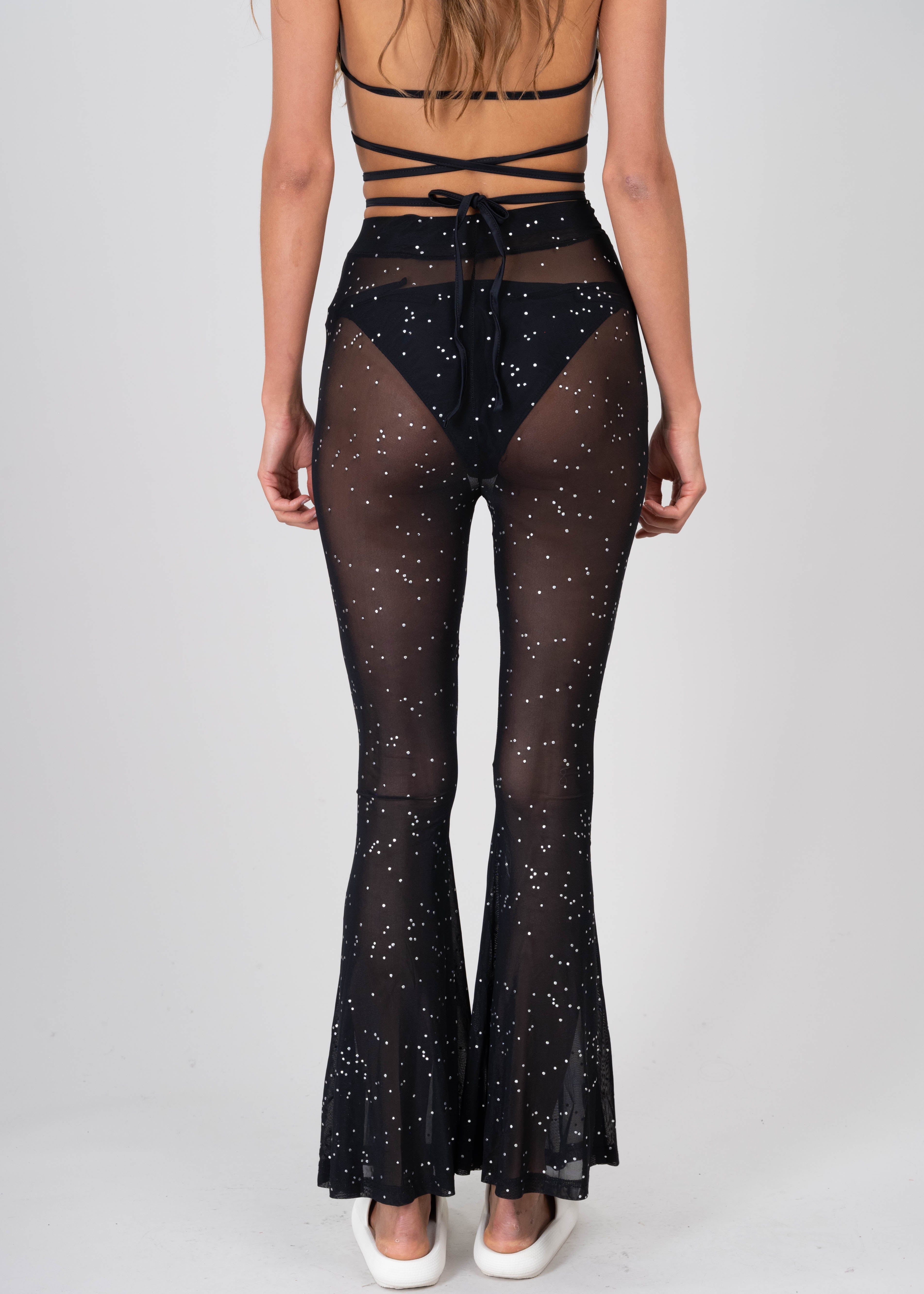 Pantalón acampanado mesh sold by Shasa product image thumbnail 4