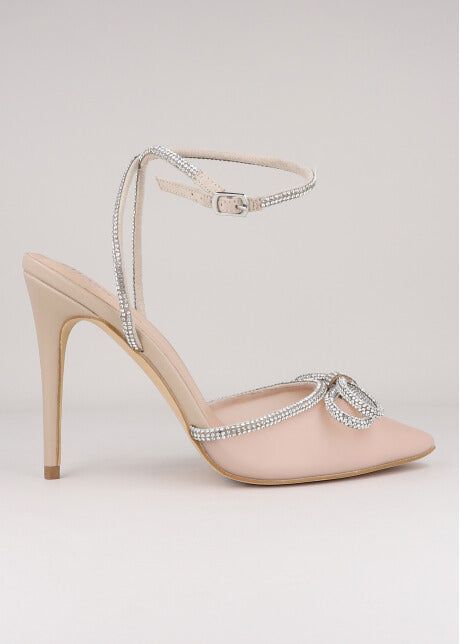 Tacón Transparente Moño Brillos sold by Shasa