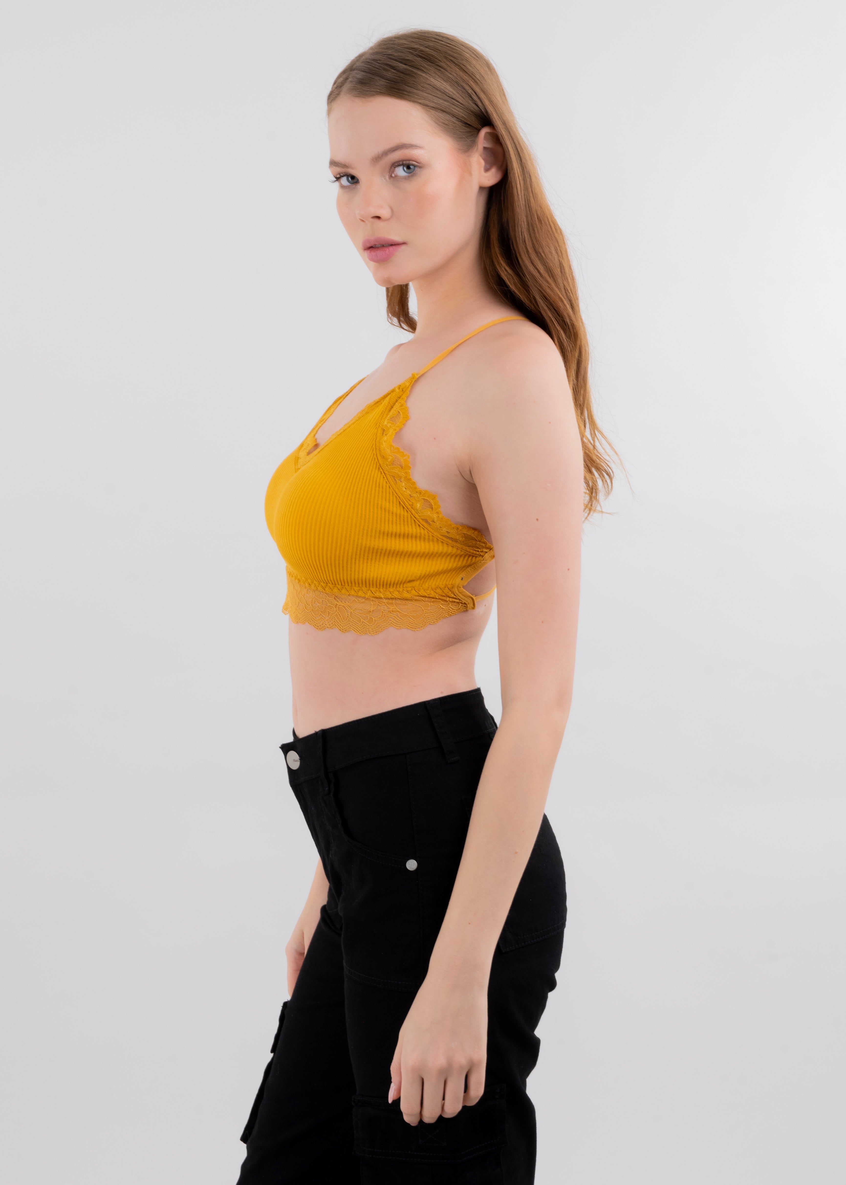 Bralette acanalado encaje sold by Shasa product image thumbnail 3