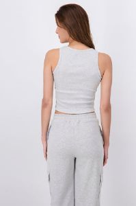 Top acanalado estampado New York sold by Shasa
