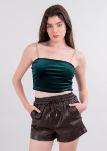 Top velvet tirantes brillos sold by Shasa