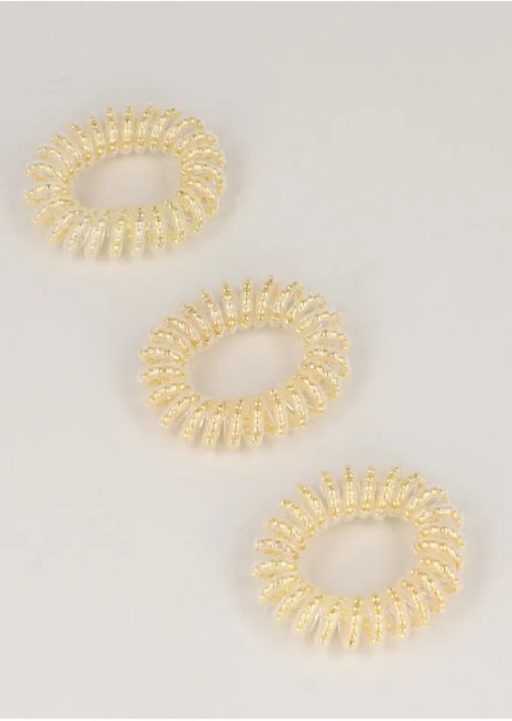 Set 3 Ligas Teléfono Perlas sold by Shasa