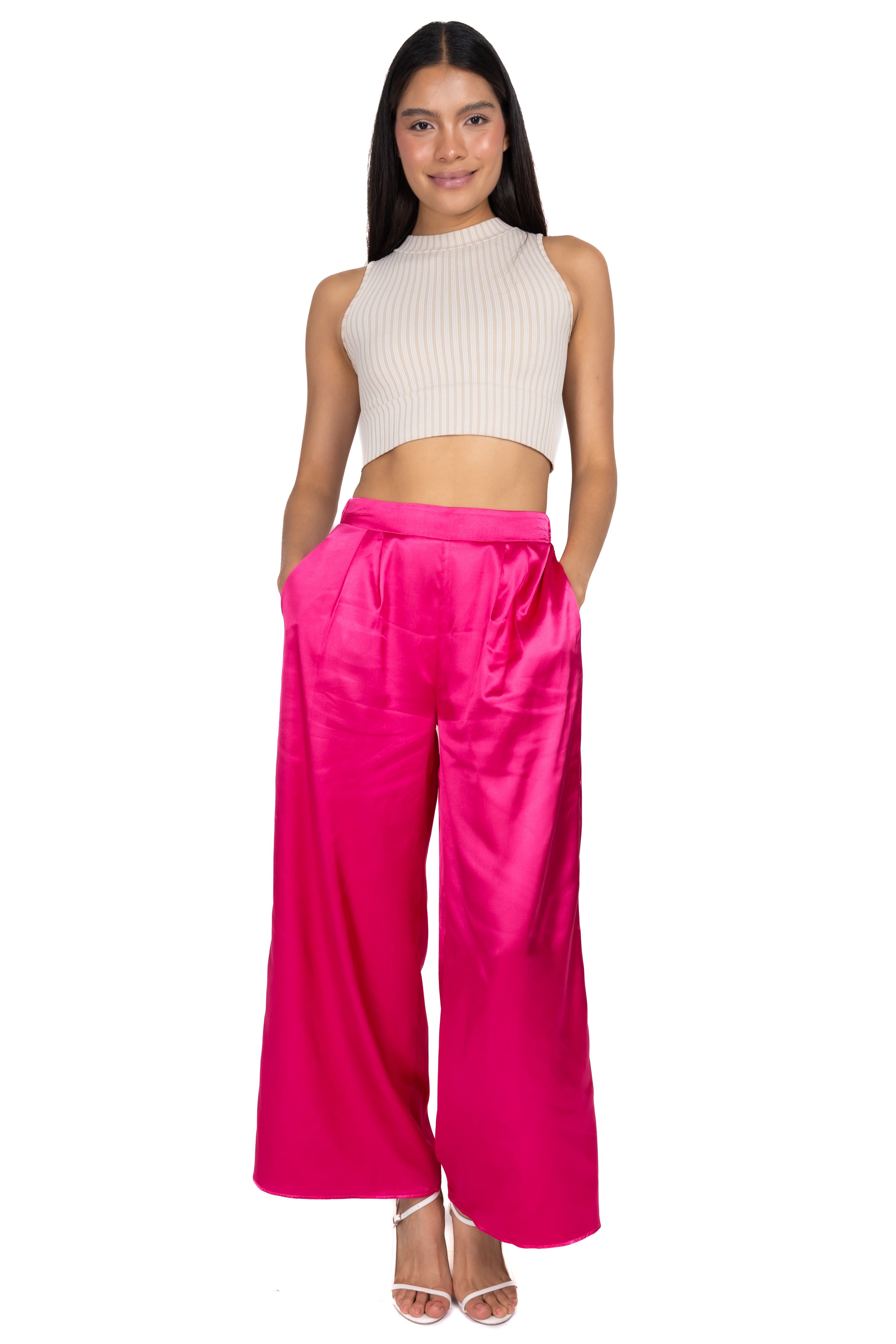 Pantalón satín elástico cintura sold by Shasa product image thumbnail 2