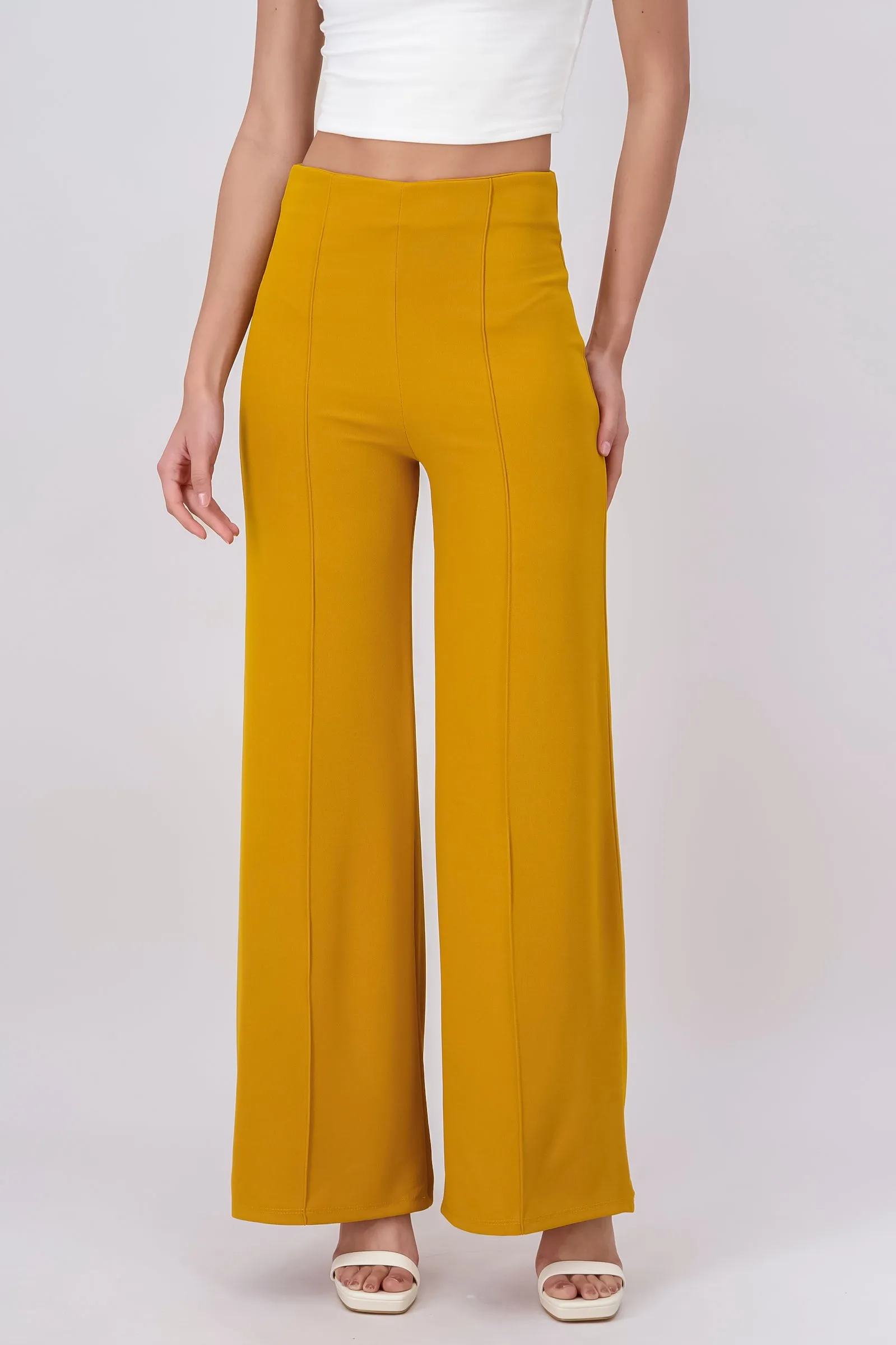 Pantalón Wide Leg Cintura Alta Costuras sold by Shasa product image thumbnail 2