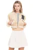 Chamarra bomber pana parche sold by Shasa