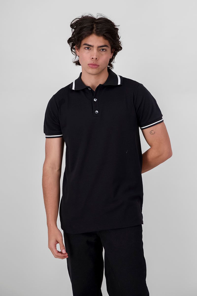 Polo lisa detalle raya sold by Shasa