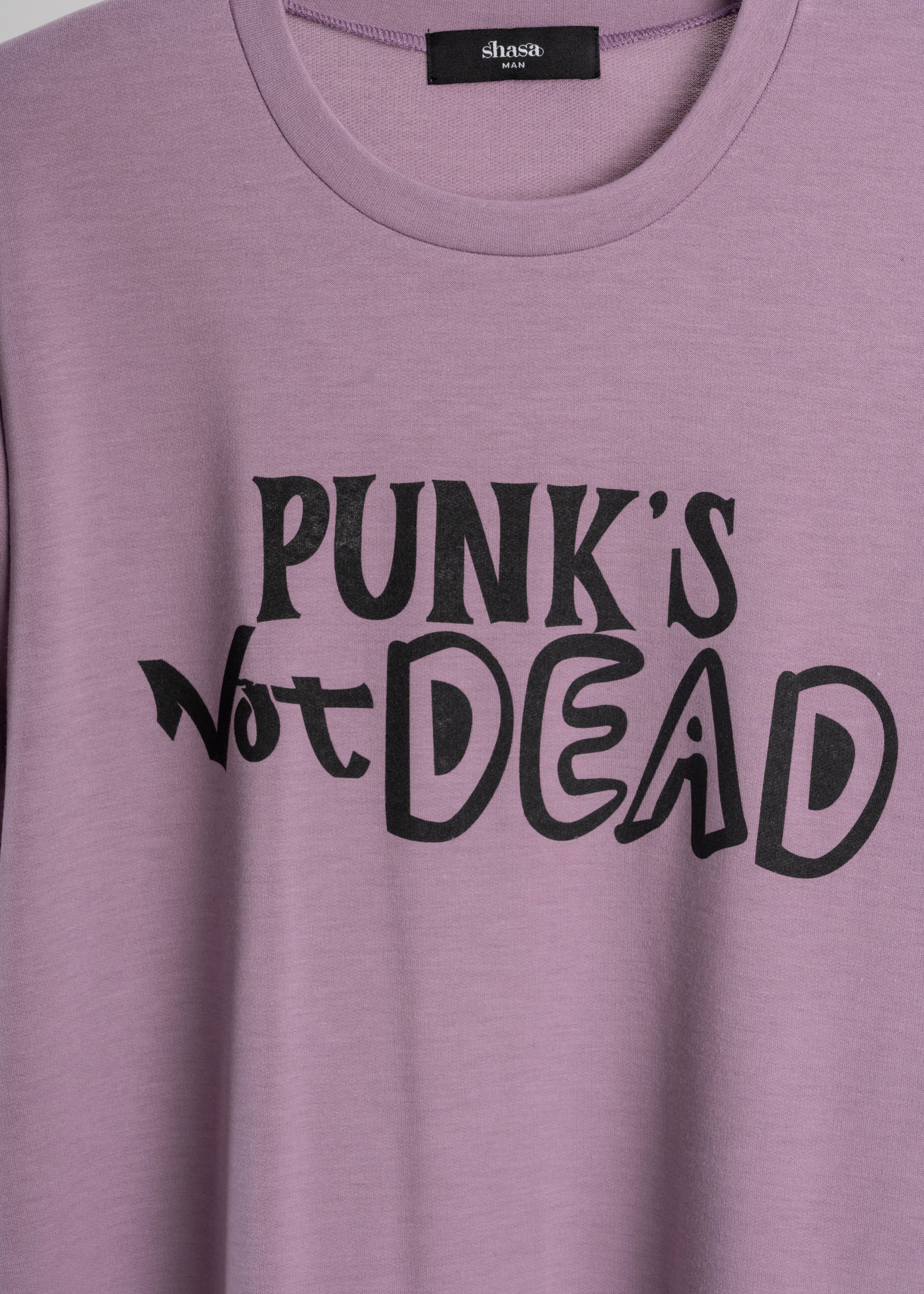 Playera estampado delantero Punk’s not dead sold by Shasa product image thumbnail 5