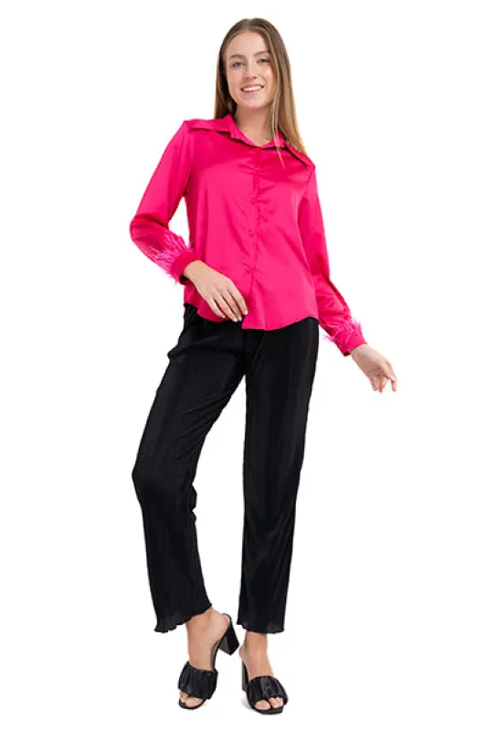 Pantalón wide leg cintura alta sold by Shasa