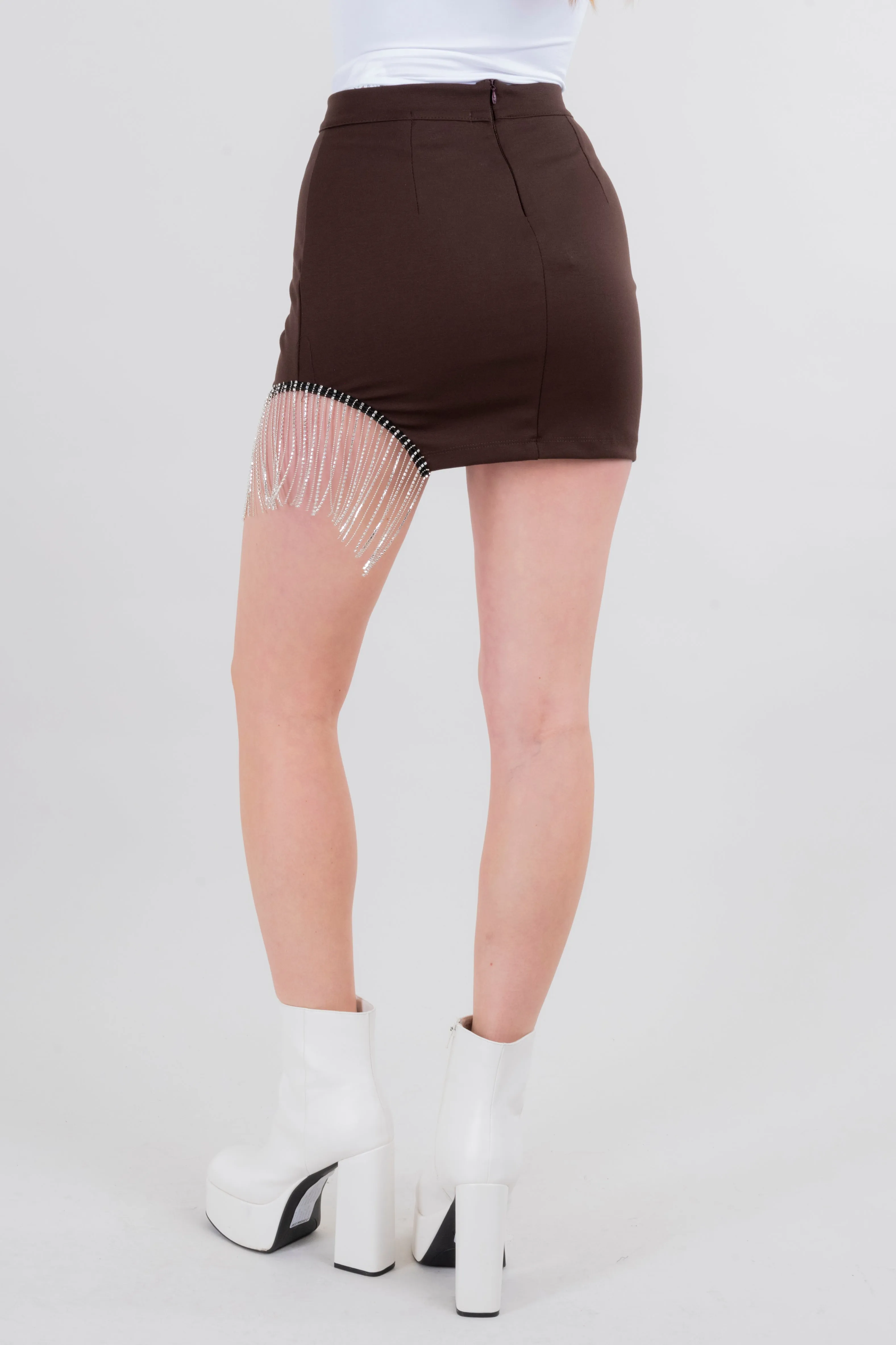 Falda mini abertura brillos sold by Shasa product image thumbnail 4