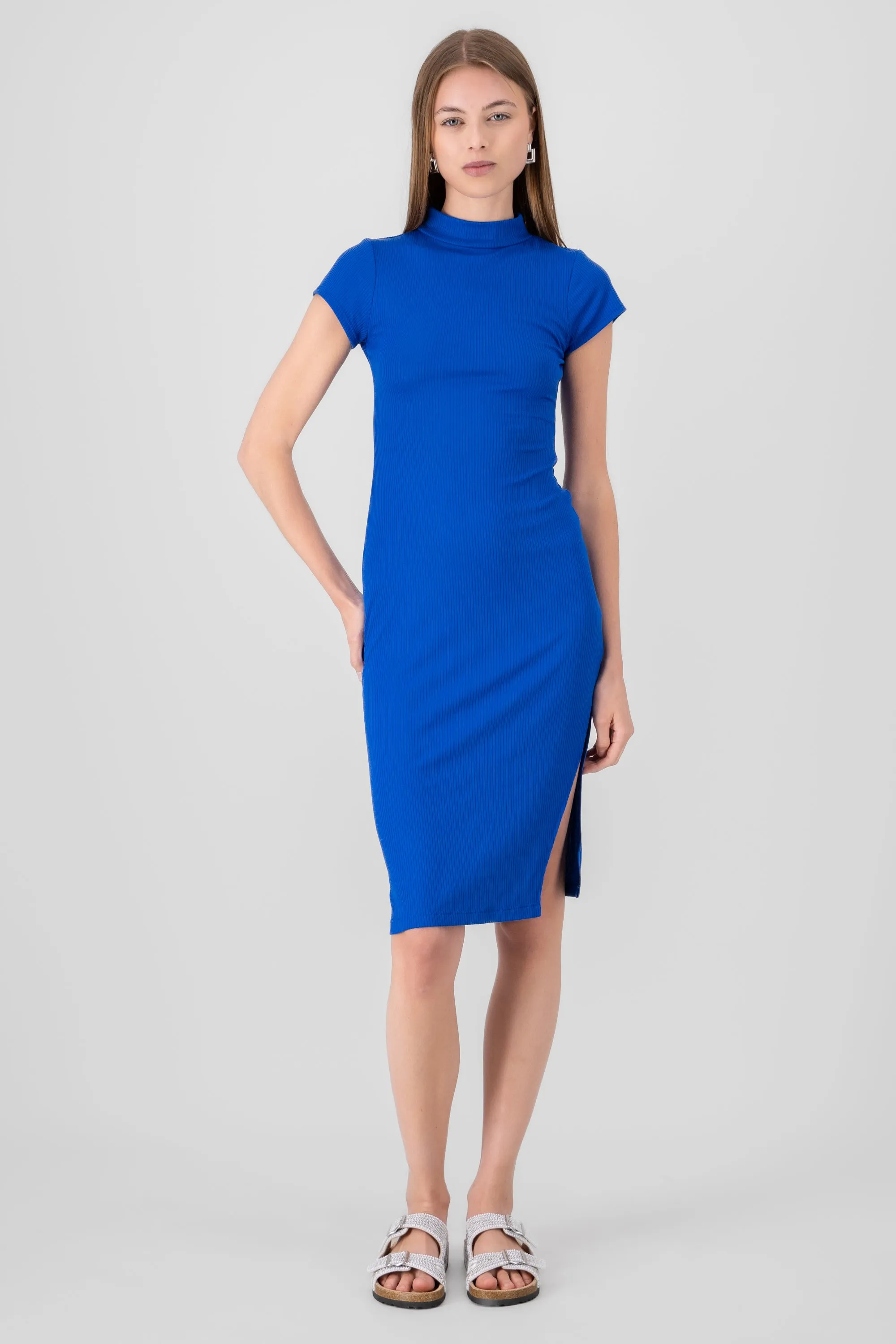 Vestido midi ajustado manga corta sold by Shasa product image thumbnail 2