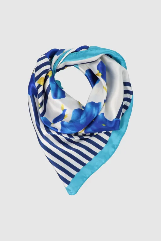 Pañuelo flores rayas sold by Shasa