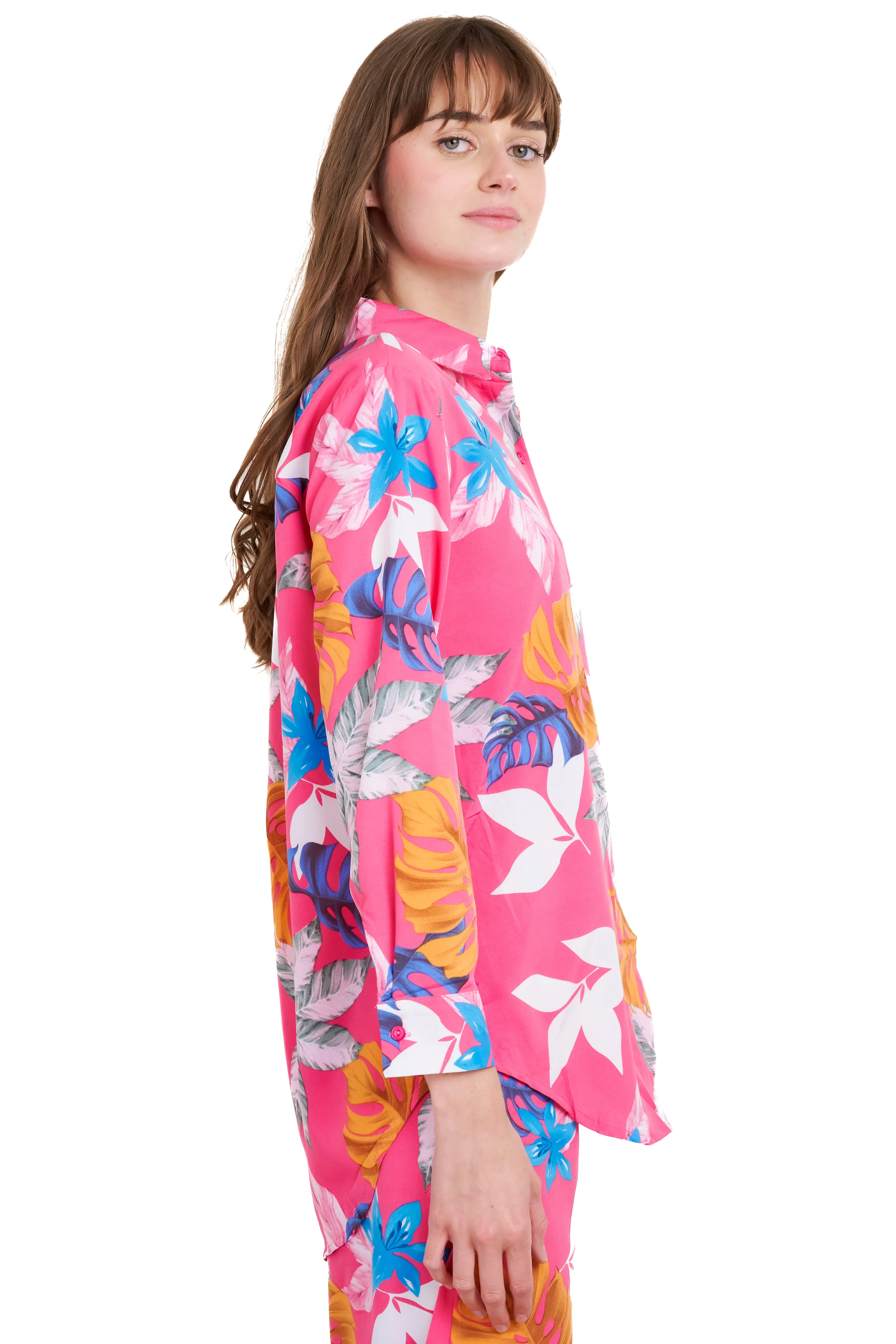 Camisa manga larga botones estampado flores sold by Shasa product image thumbnail 3