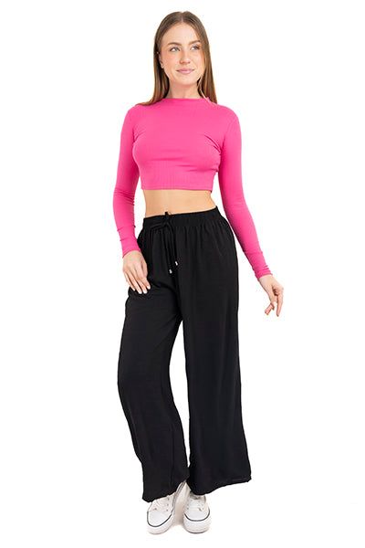 Pantalón wide leg cintura elástica sold by Shasa product image thumbnail 2