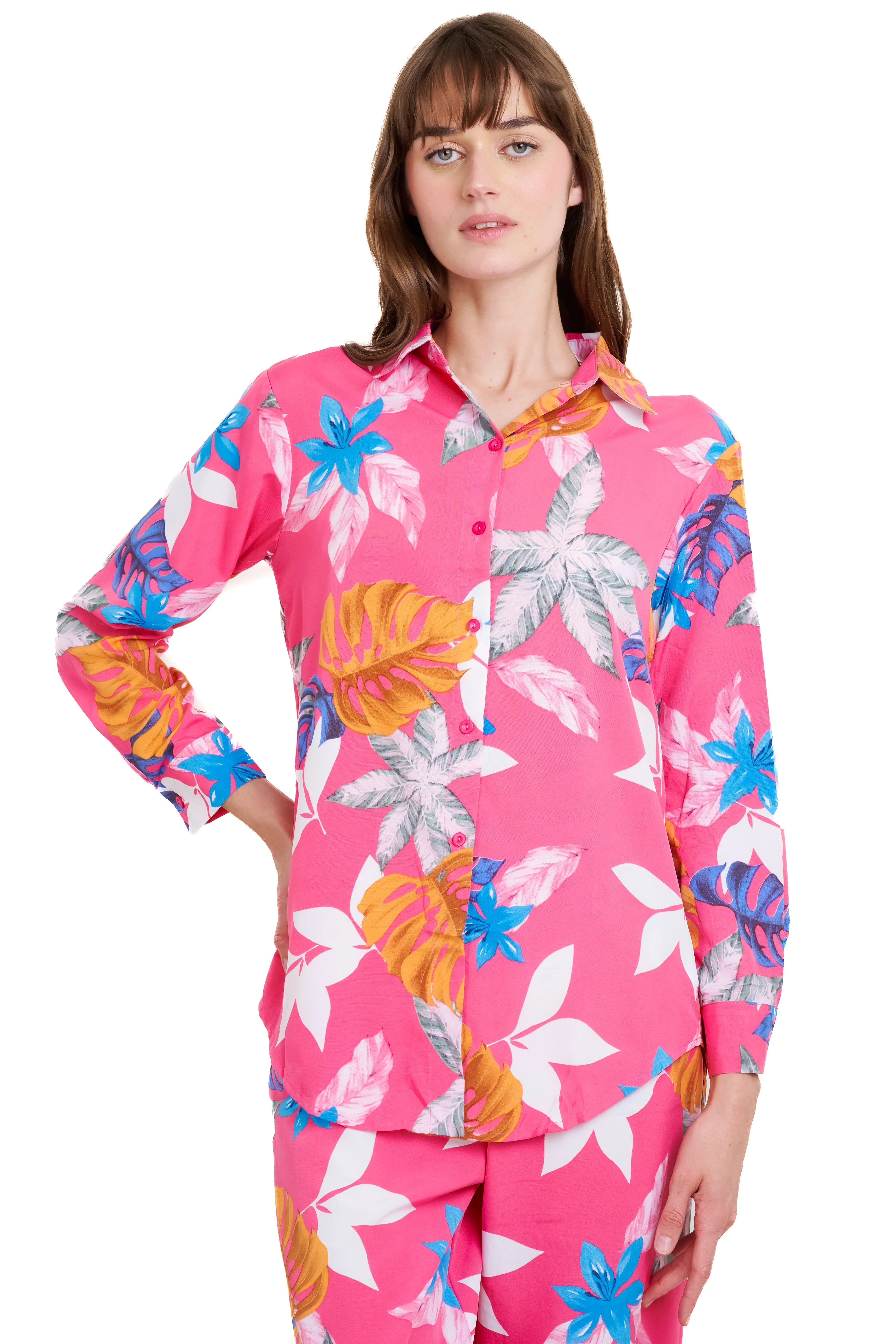 Camisa manga larga botones estampado flores sold by Shasa product image thumbnail 2