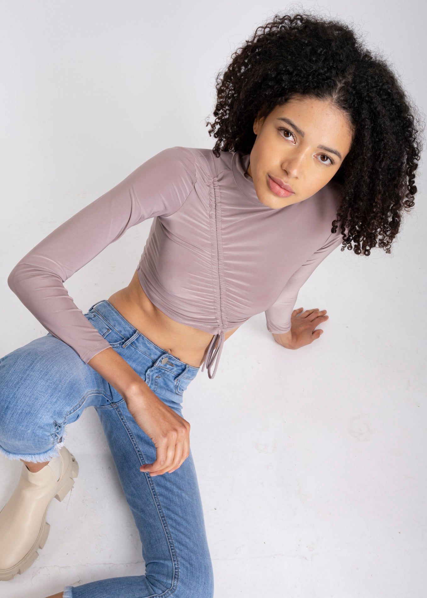 Top Manga Larga Fruncido sold by Shasa