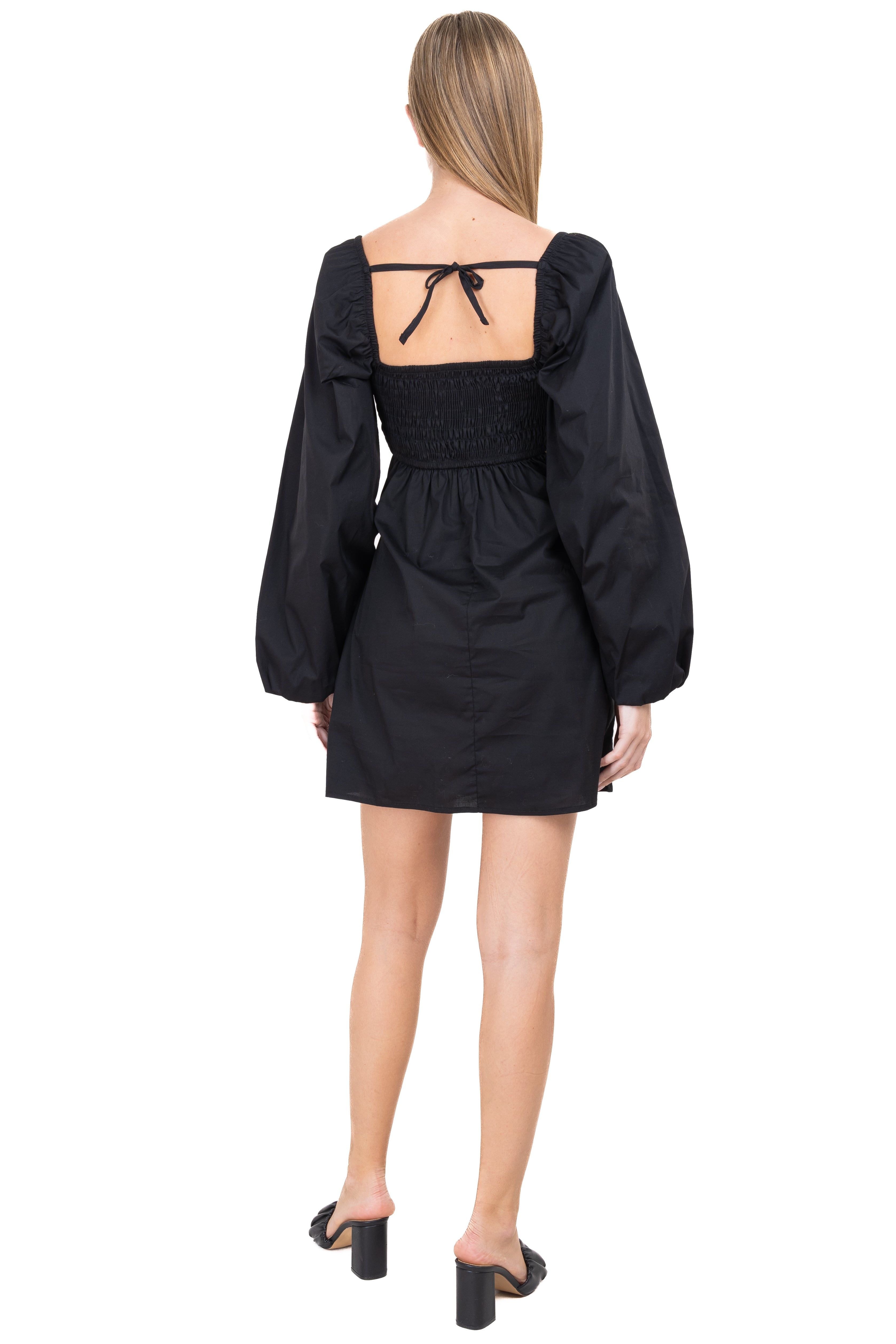 Vestido popelina mangas abullonadas sold by Shasa product image thumbnail 4