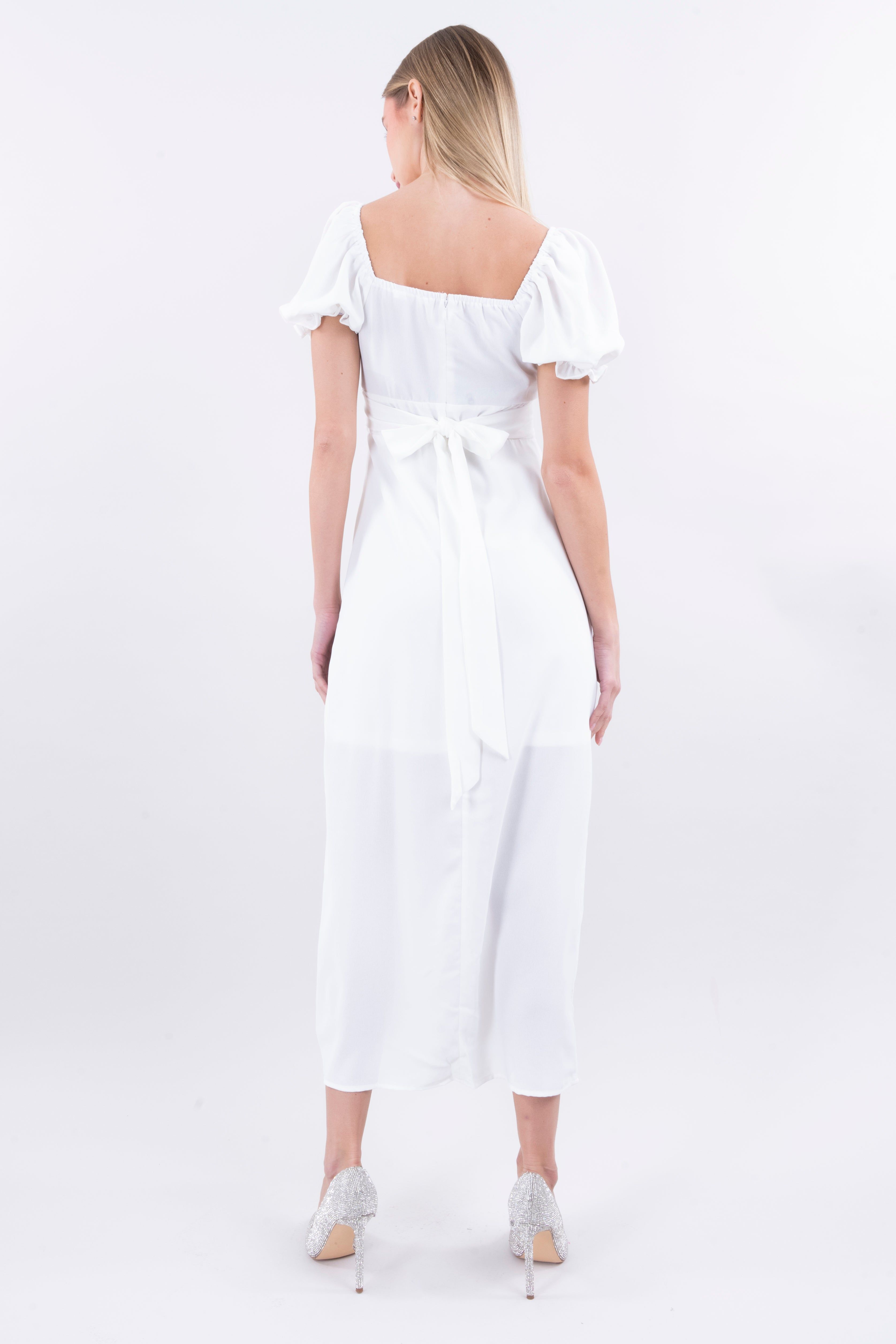 Vestido midi manga abullonada sold by Shasa product image thumbnail 4