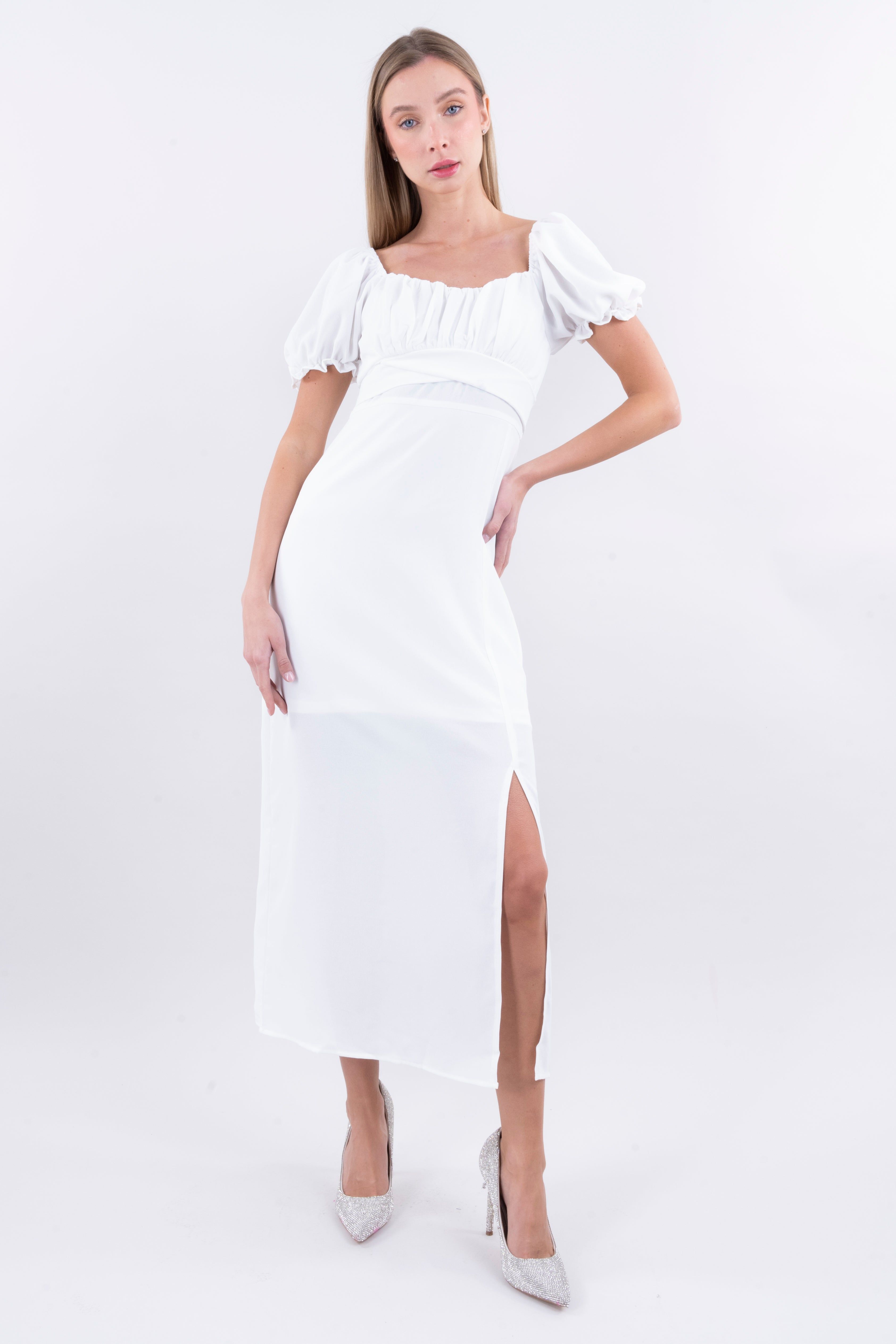 Vestido midi manga abullonada sold by Shasa product image thumbnail 2