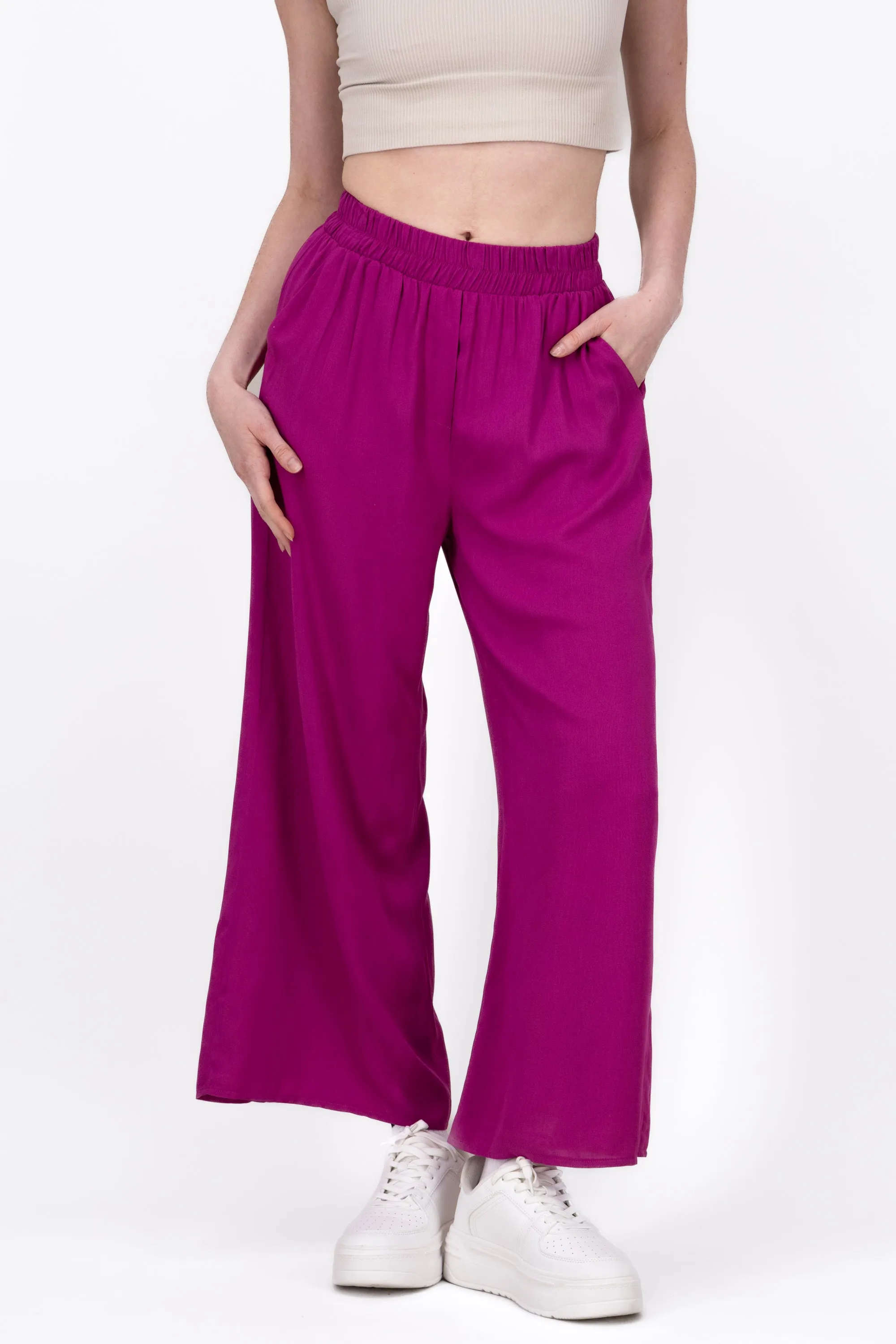 Pantalón Wide Leg Cintura Alta Fruncida sold by Shasa product image thumbnail 2