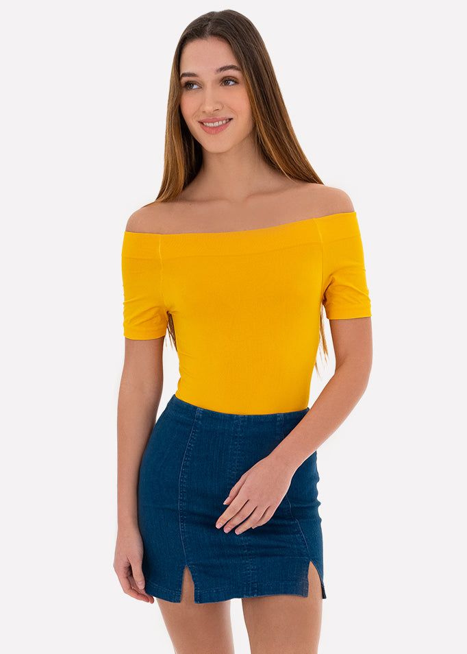 Bodysuit liso hombros descubiertos sold by Shasa product image thumbnail 3