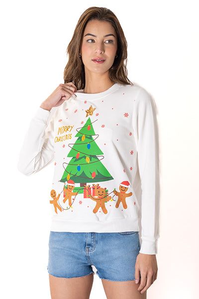 Sudadera estampado navideño pino galletas sold by Shasa product image thumbnail 2