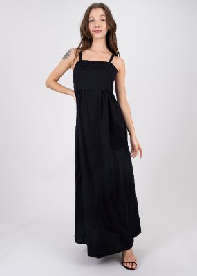 Vestido maxi escote recto sold by Shasa