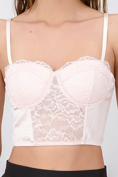 Top bustier encaje satinado sold by Shasa product image thumbnail 5
