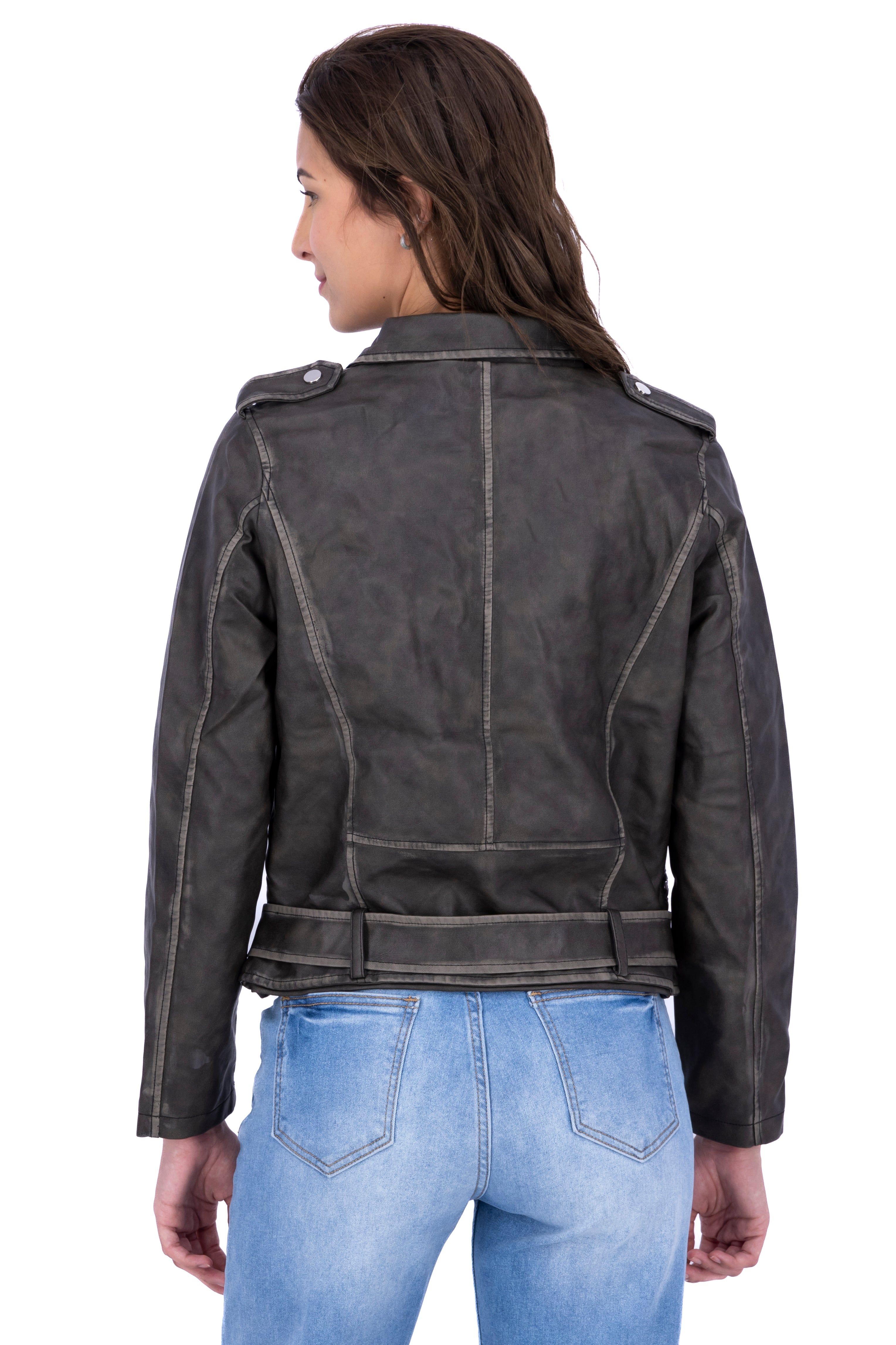 Chamarra pu biker vintage sold by Shasa product image thumbnail 4