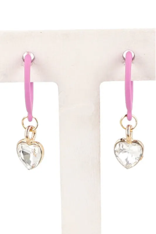 Arracadas Corazon Color sold by Shasa