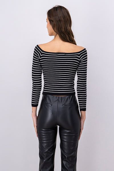 Sueter tejido líneas strapless sold by Shasa product image thumbnail 4